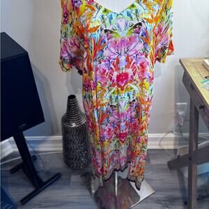 APNY Multicolor Floral Dress XL